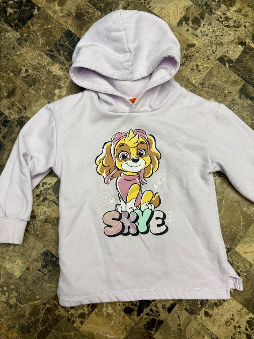 4/30$ Nickelodeon Lavender Skye Pullover Hoodie Paw patrol 3 years